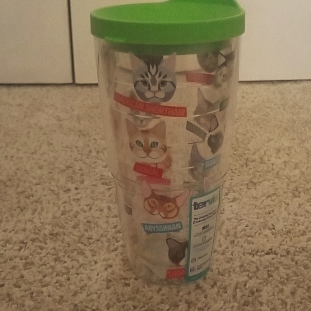 24oz. Tervis tumbler - cat theme
